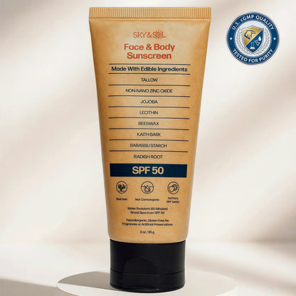 Sky and Sol Face & Body Sunscreen   SPF 30/50